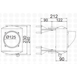 ASF semafor jednokomorový, LED, hliník, 230V ASF semafor jednokomorový, LED, hliník, 230V